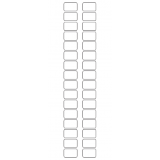 10607 - Label Size 25mm x 16mm - 7590 labels per roll 