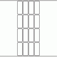 1061 - Label Size 23mm x 60mm - 4,400 labels per roll