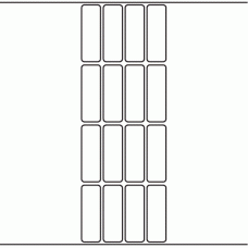 1062 - Label Size 20mm x 60mm - 4,400 labels per roll 