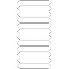 10624 - Label Size 124.71mm x 18mm - 3310 labels per roll 