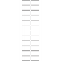 10629 - Label Size 35mm x 18mm - 6610 labels per roll