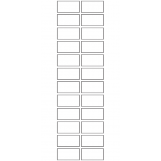 10629 - Label Size 35mm x 18mm - 6610 labels per roll 