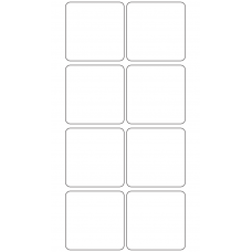 10636 - Label Size 65mm x 65mm - 2000 labels per roll 