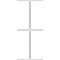 10643 - Label Size 57mm x 129mm - 1040 labels per roll 