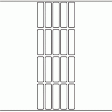 1066 - Label Size 15mm x 59mm - 5,500 labels per roll 