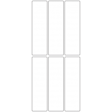 10674 - Label Size 38mm x 135mm - 1500 labels per roll 