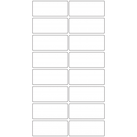 10709 - Label Size 80mm x 35mm - 3640 labels per roll