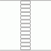 1072 - Label Size 55mm x 17mm - 3,250 labels per roll