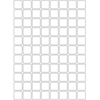 10726 - Label Size 25mm x 25mm - 20000 labels per roll