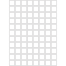 10726 - Label Size 25mm x 25mm - 20000 labels per roll 