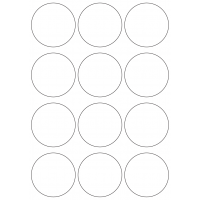 10729 - Label Size 65mm dia - 2840 labels per roll
