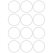10729 - Label Size 65mm dia - 2840 labels per roll 