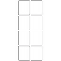 10787 - Label Size 43mm x 53mm - 2450 labels per roll