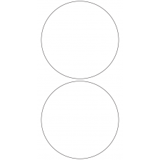 10789 - Label Size 131mm dia - 520 labels per roll 