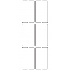 10801 - Label Size 20mm x 80mm - 3310 labels per roll 