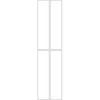 10816 - Label Size 45mm x 188mm - 730 labels per roll