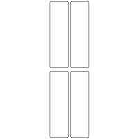10825 - Label Size 28mm x 100mm - 1340 labels per roll