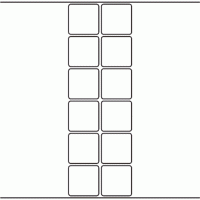 1084 - Label Size 46mm x 46mm - 2,840 labels per roll