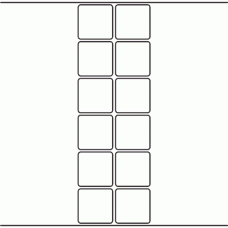 1084 - Label Size 46mm x 46mm - 2,840 labels per roll 