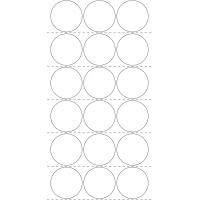 10860 - Label Size 60mm dia - 3310 labels per roll