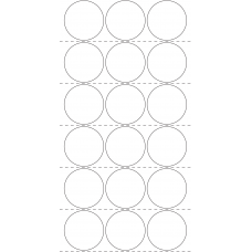 10860 - Label Size 60mm dia - 3310 labels per roll 