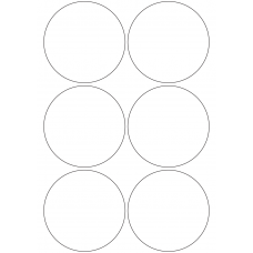 10868 - Label Size 95mm dia - 1420 labels per roll 