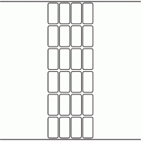 1087 - Label Size 22mm x 45mm - 5,680 labels per roll