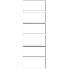 10877 - Label Size 67mm x 30mm - 2070 labels per roll 