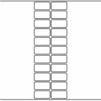 1088 - Label Size 45mm x 22mm - 5,520 labels per roll