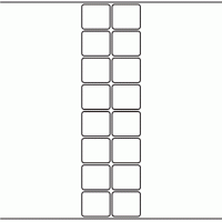 1091 - Label Size 40mm x 35mm - 3,680 labels per roll