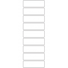 10910 - Label Size 80mm x 25mm - 2480 labels per roll 