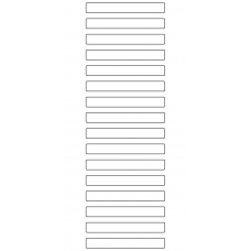 10911 - Label Size 80mm x 10mm - 4410 labels per roll 