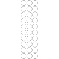 10928 - Label Size 27mm dia - 6820 labels per roll