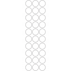 10928 - Label Size 27mm dia - 6820 labels per roll 