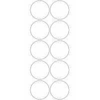 10930 - Label Size 58mm dia - 2270 labels per roll