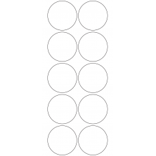 10930 - Label Size 58mm dia - 2270 labels per roll 