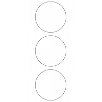 10932 - Label Size 69mm dia - 920 labels per roll