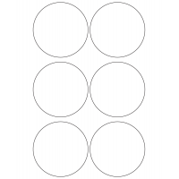 10934 - Label Size 78mm dia - 1650 labels per roll