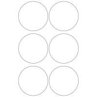 10935 - Label Size 85mm dia - 1500 labels per roll