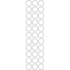 10937 - Label Size 23mm dia - 7820 labels per roll 
