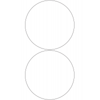 10944 - Label Size 150mm dia - 460 labels per roll