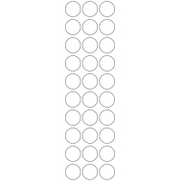 10946 - Label Size 25mm dia - 7110 labels per roll