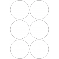 10948 - Label Size 99mm dia - 1360 labels per roll