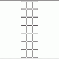 1095 - Label Size 26mm x 37mm - 5,250 labels per roll