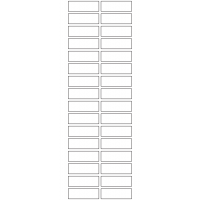 10951 - Label Size 45mm x 15mm - 7670 labels per roll