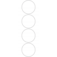 10961 - Label Size 75mm dia - 880 labels per roll 