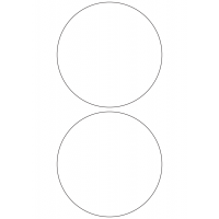 10975 - Label Size 125mm dia - 540 labels per roll