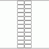 1098 - Label Size 36mm x 18mm - 6,600 labels per roll