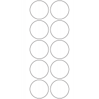 10994 - Label Size 38mm dia - 3440 labels per roll