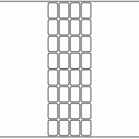 1101 - Label Size 20mm x 32mm - 8,000 labels per roll